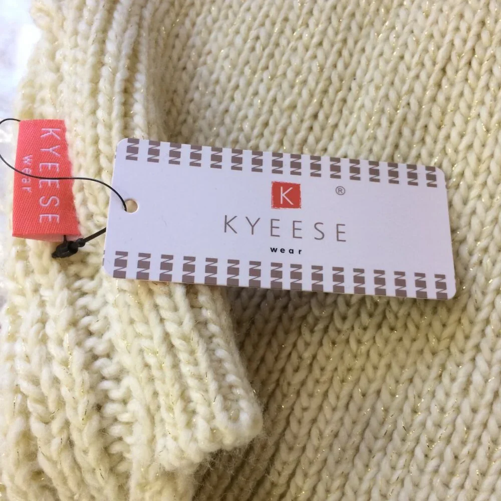 NEW Kyeese Dog Sweater Cable Knit Turtleneck Beige Size 2XL